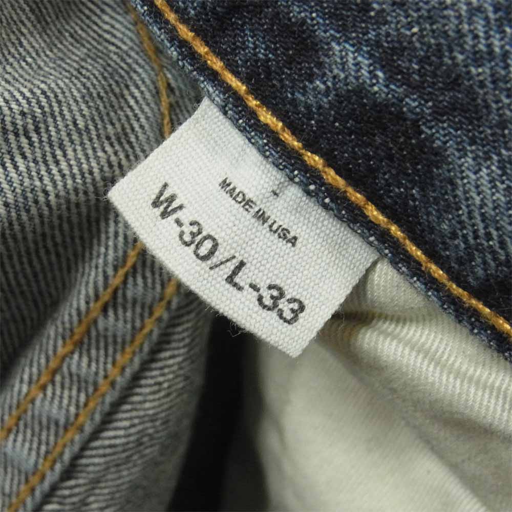 Ron Herman ロンハーマン セルビッチ 赤耳 リペア加工 デニム パンツ アメリカ製 インディゴブルー系 W30 L33【美品】【中古】