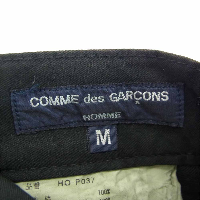 COMME des GARCONS HOMME コムデギャルソンオム コットン パンツ ブラック系 M【中古】