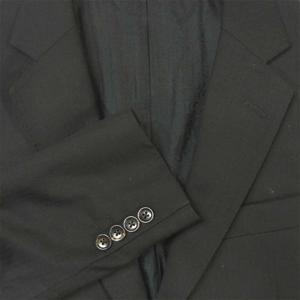 GUCCI グッチ 国内正規品 裏地GG柄 セットアップ スーツ ジャケット パンツ イタリア製 ブラック系 48【中古】