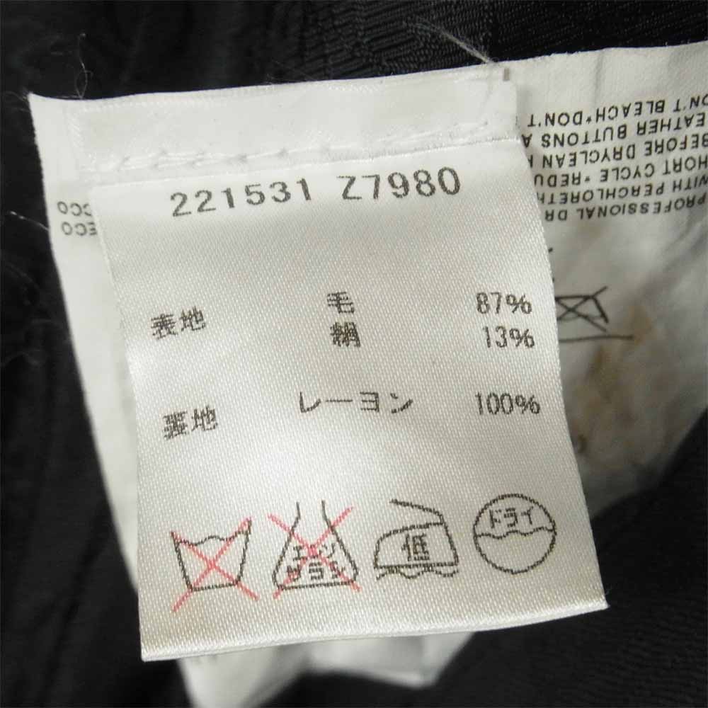 GUCCI グッチ 国内正規品 裏地GG柄 セットアップ スーツ ジャケット パンツ イタリア製 ブラック系 48【中古】