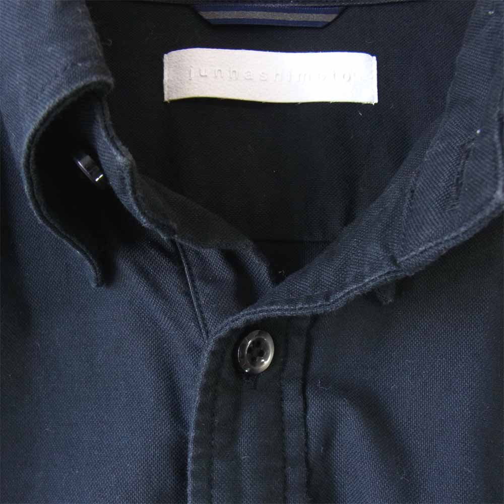 junhashimoto ジュンハシモト 1060000003 SIDE JERSEY SHORT BD SHIRT シャツ 黒 ブラック系 4【中古】