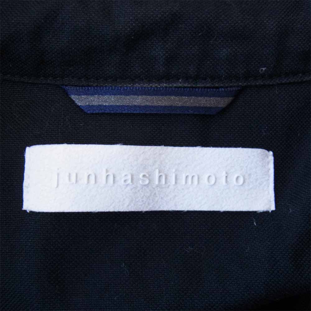 junhashimoto ジュンハシモト 1060000003 SIDE JERSEY SHORT BD SHIRT シャツ 黒 ブラック系 4【中古】