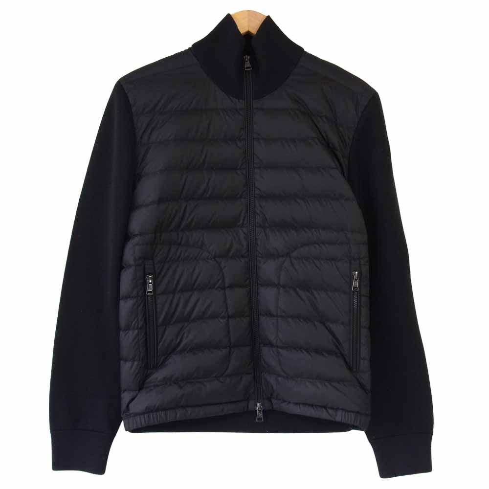 MONCLER モンクレール F20919B50700  maglione tricot ダウン カーディガン ジャケット ブラック系 M【中古】