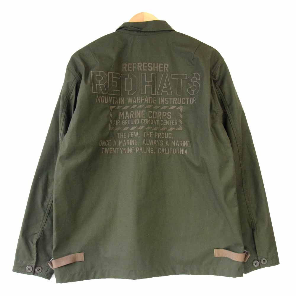 AVIREX アヴィレックス 6195138 ウインドガード M-43 カスタム シャツ CUSTOM SHIRT カーキ系 XL【中古】