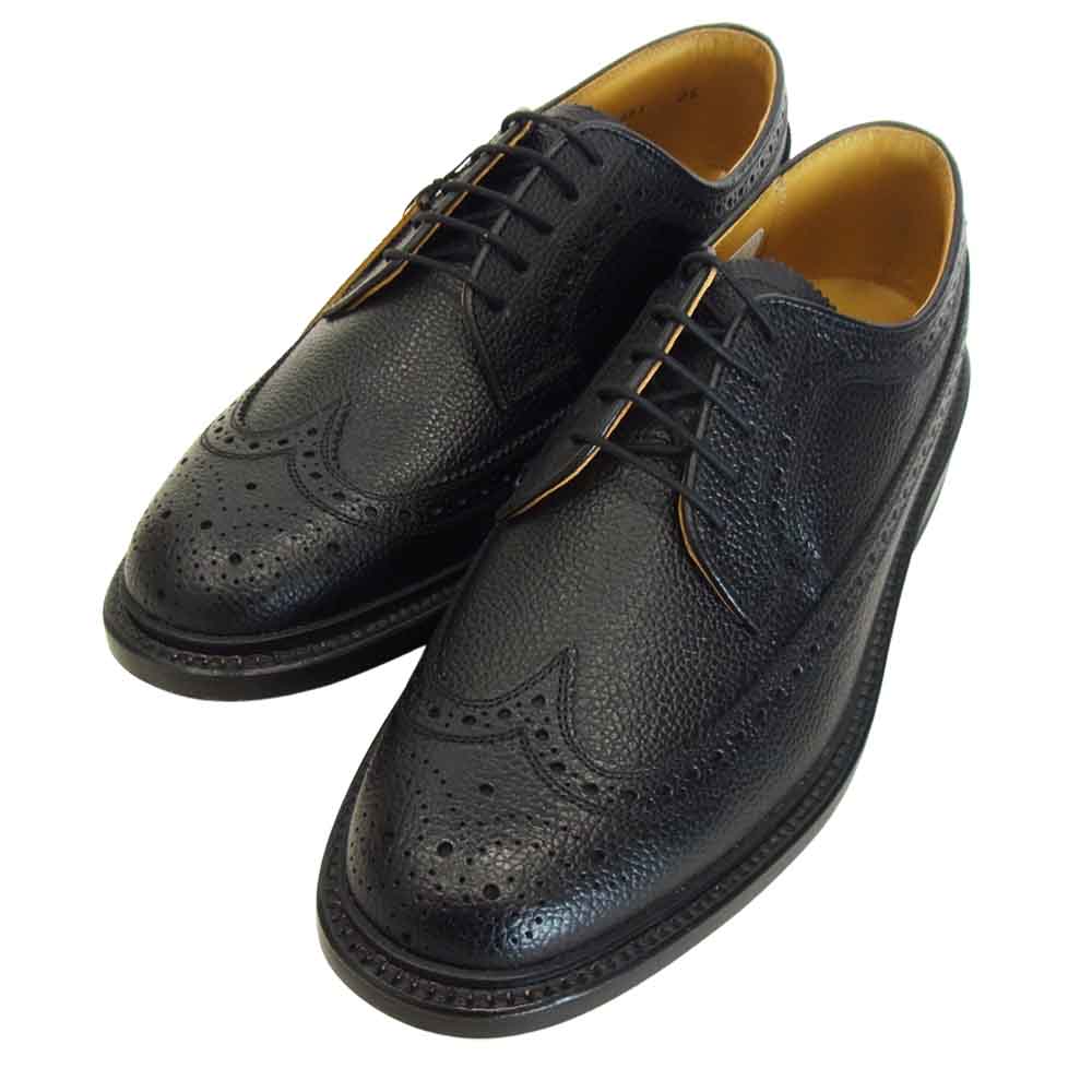 REGAL リーガル 2585N ウイングチップ ビジネス シューズ ブラック系 25EE【新古品】【未使用】【中古】