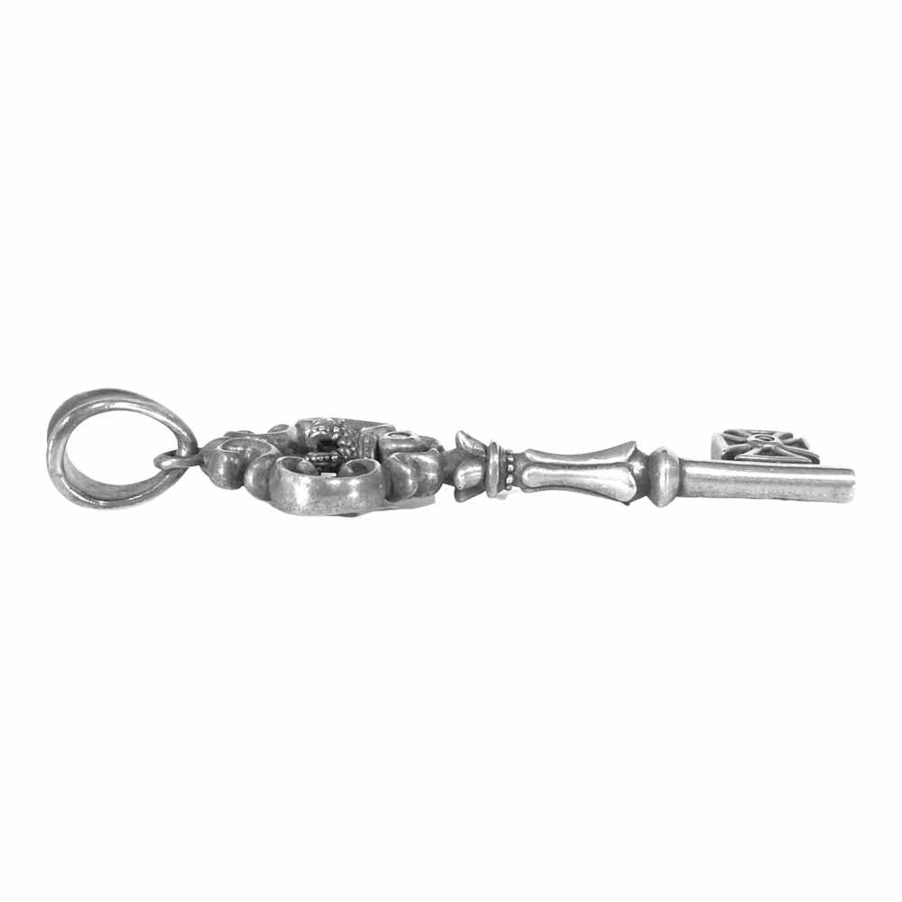 Justin Davis ジャスティンデイビス SPJ182 販売証明書付属 CREATION KEY クラウン キー ルビー ダイヤ ペンダント シルバー系【中古】