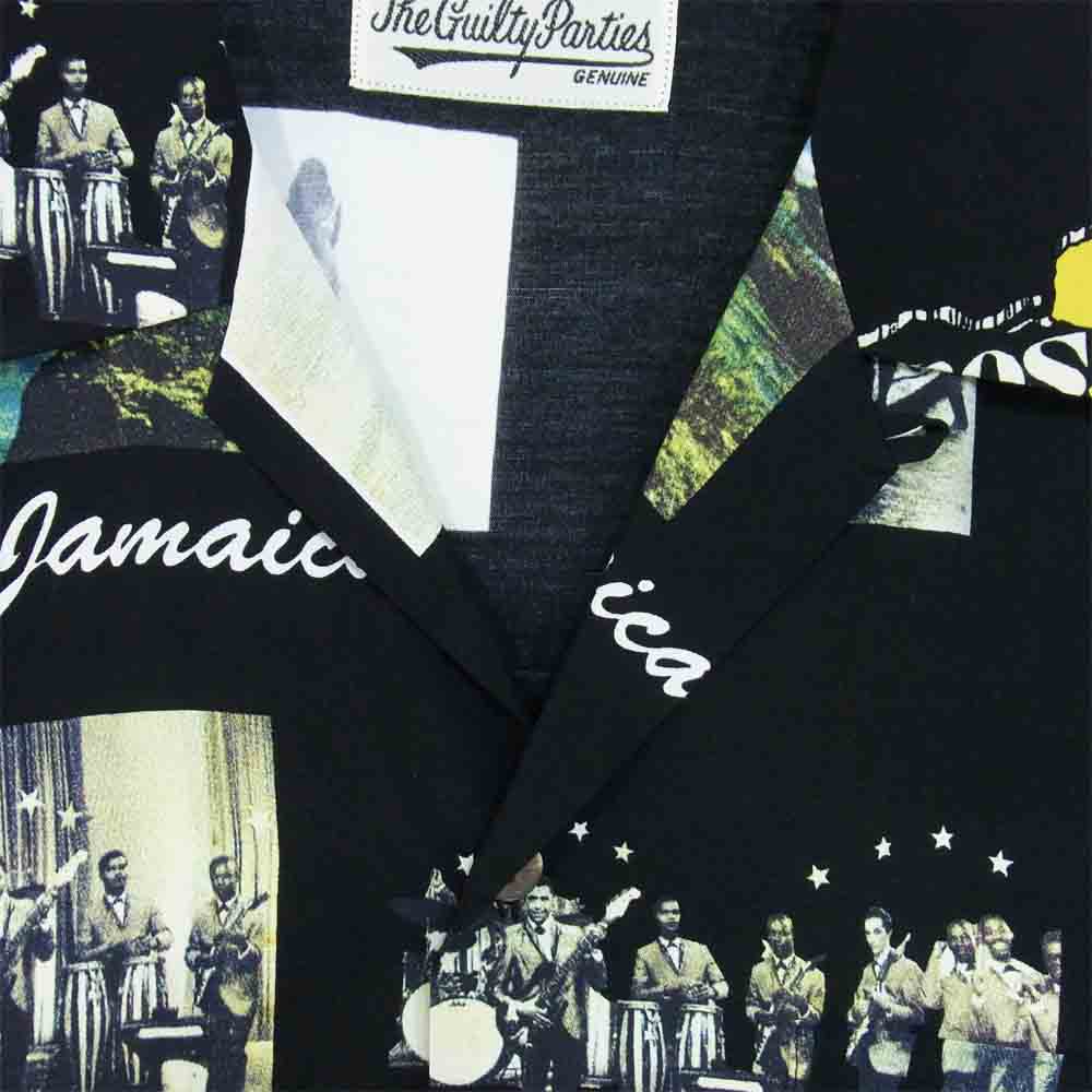 WACKO MARIA ワコマリア 17SS KINGSTON JAMAICA SS HAWAIAN SHIRTS アロハシャツ ブラック系 L【美品】【中古】