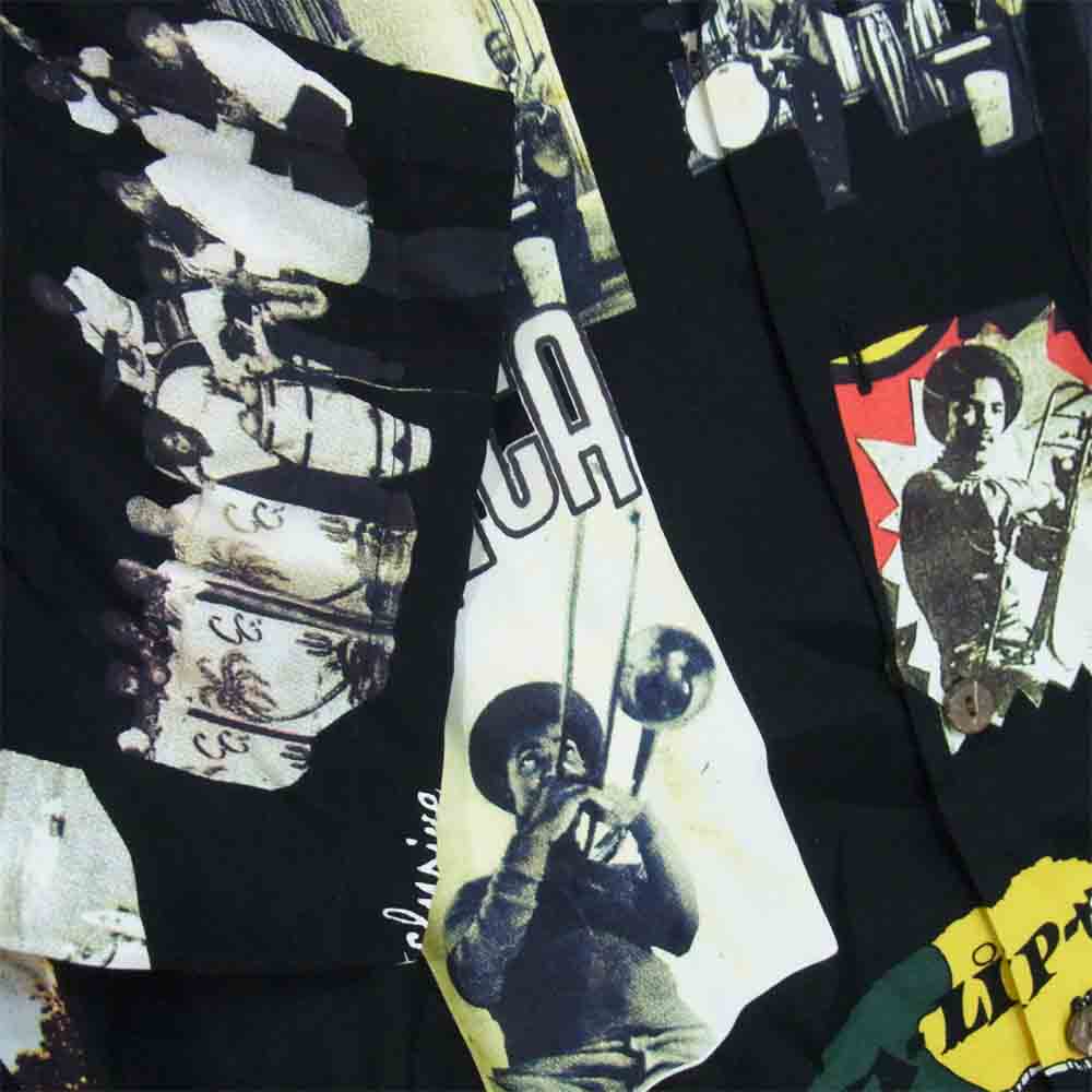 WACKO MARIA ワコマリア 17SS KINGSTON JAMAICA SS HAWAIAN SHIRTS アロハシャツ ブラック系 L【美品】【中古】