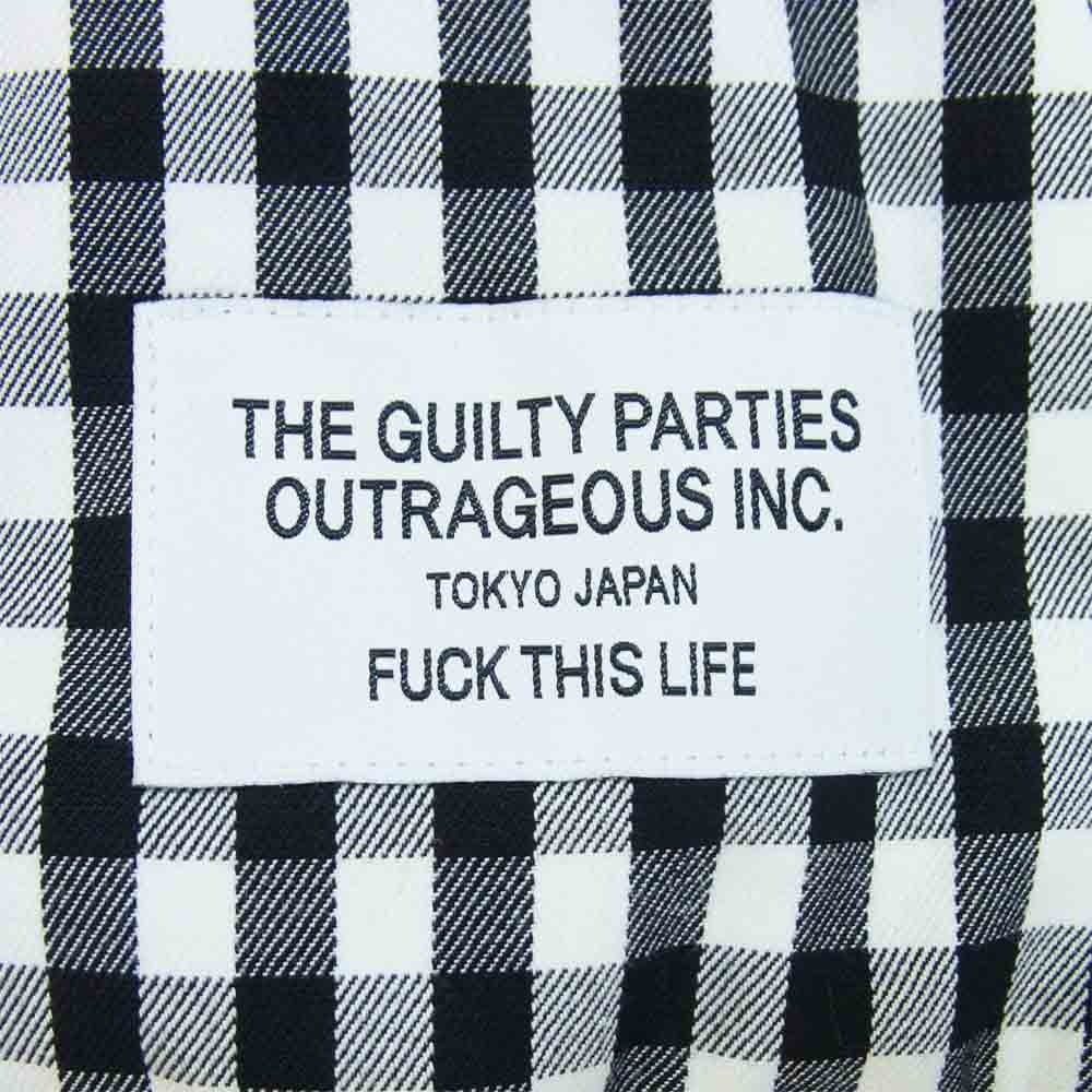 WACKO MARIA ワコマリア REVERSIBLE GINGHAM SWING TOP リバーシブル スイングトップ ジャケット ブラック系 L【中古】