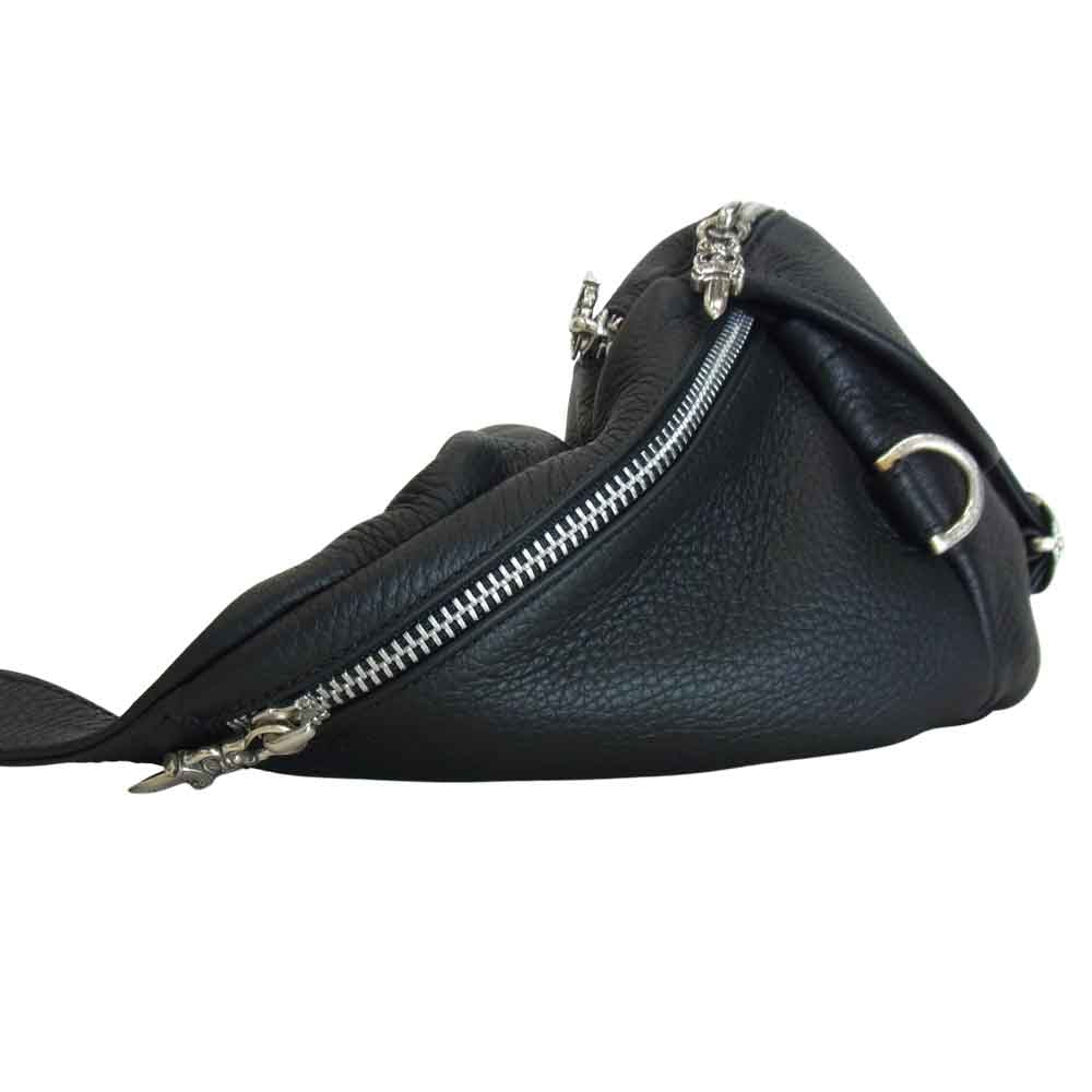 CHROME HEARTS クロムハーツ（原本無） #1 SNAT PACK スナット パック レザー ウエスト バッグ ブラック系【美品】【中古】