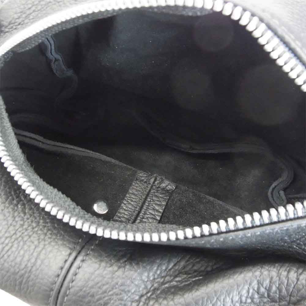 CHROME HEARTS クロムハーツ（原本無） #1 SNAT PACK スナット パック レザー ウエスト バッグ ブラック系【美品】【中古】