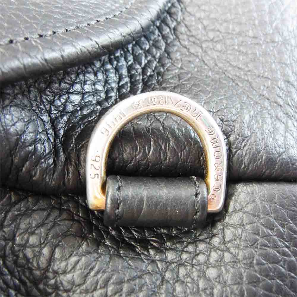 CHROME HEARTS クロムハーツ（原本無） #1 SNAT PACK スナット パック レザー ウエスト バッグ ブラック系【美品】【中古】