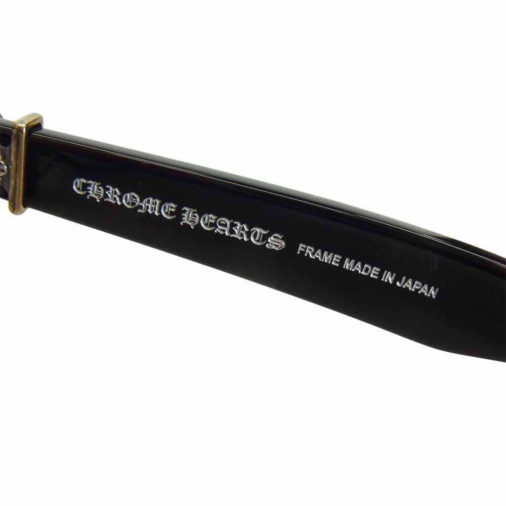 CHROME HEARTS クロムハーツ（原本無） ユナイテッドアローズ横浜店購入品 GITTIN ANY?-A BS フレア メガネ ブラック系【中古】