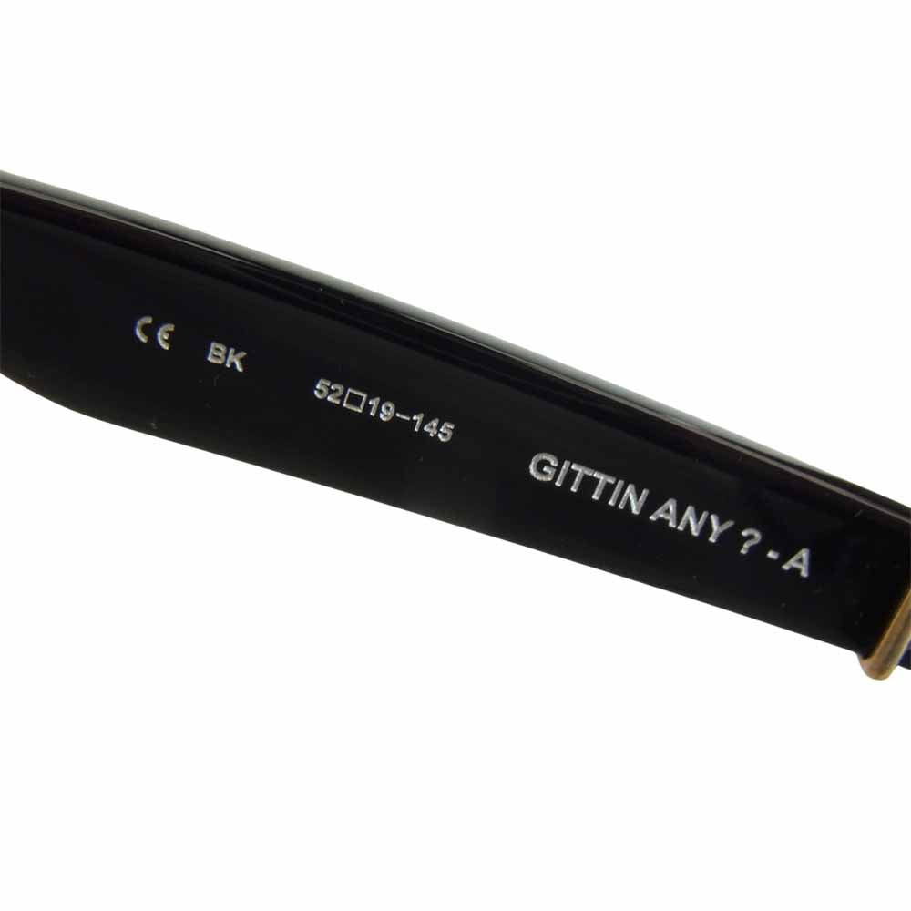 CHROME HEARTS クロムハーツ（原本無） ユナイテッドアローズ横浜店購入品 GITTIN ANY?-A BS フレア メガネ ブラック系【中古】