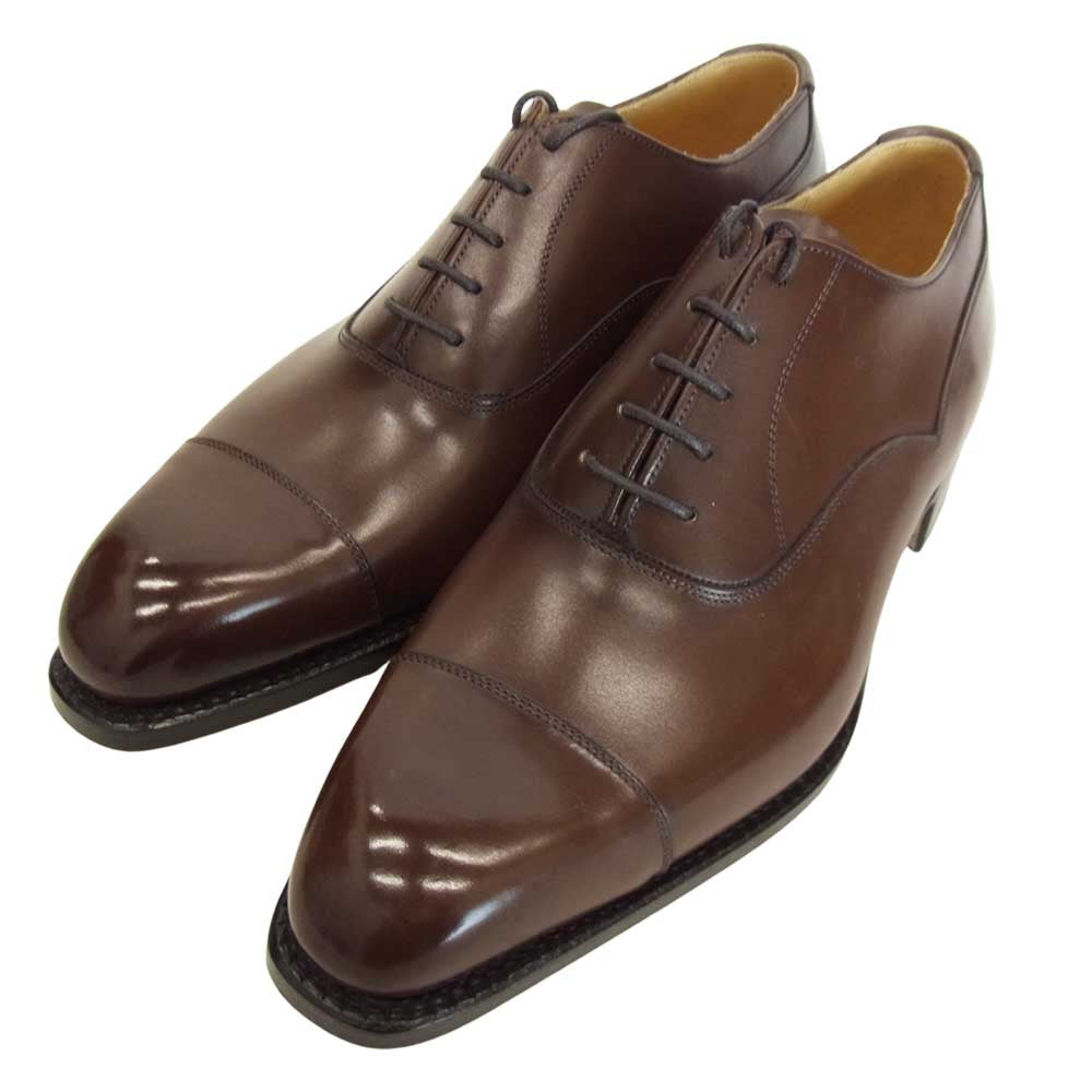 ヴァーシュ キャップトゥ シューズ 40 ダークブラウン ブラウン系 40【極上美品】【中古】