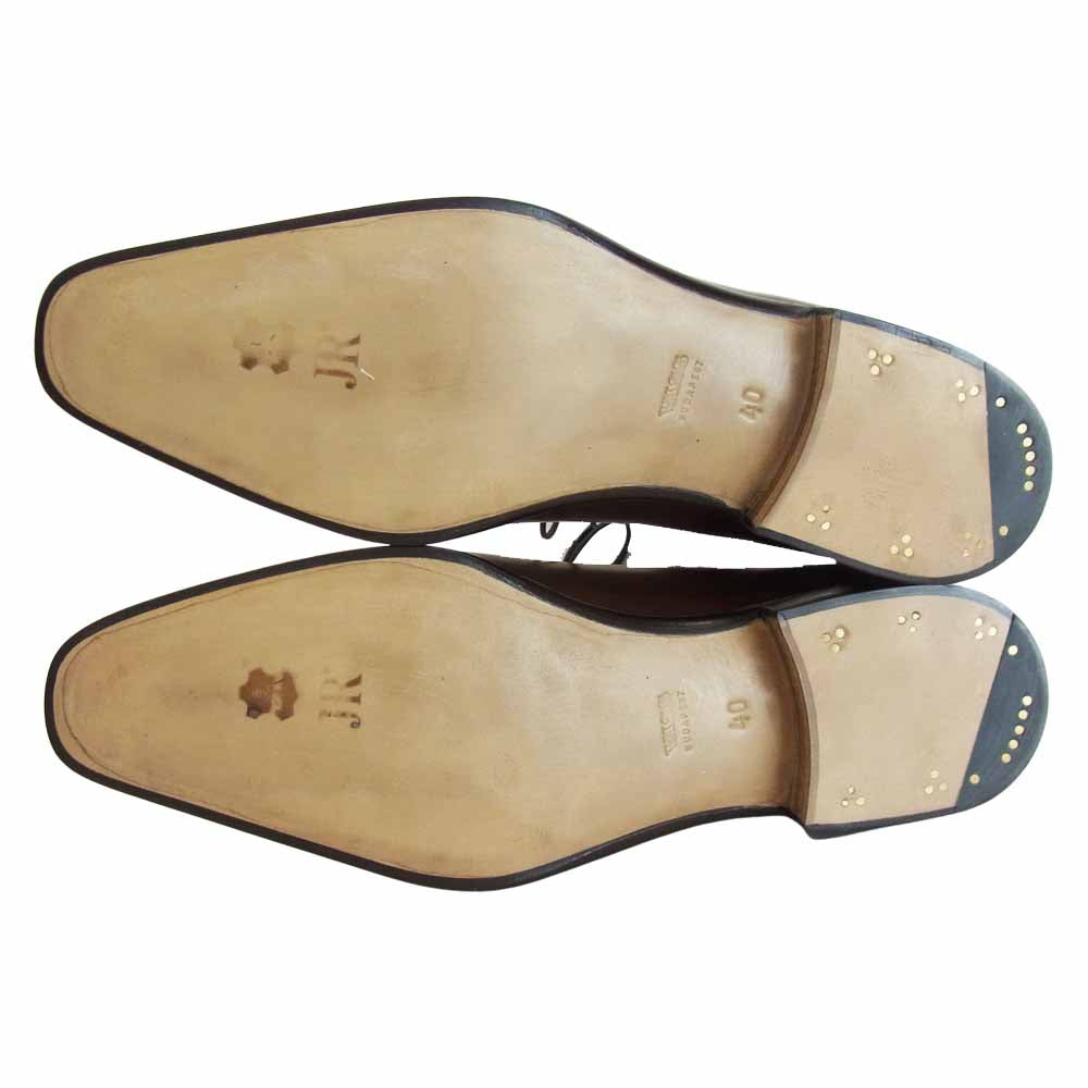ヴァーシュ キャップトゥ シューズ 40 ダークブラウン ブラウン系 40【極上美品】【中古】