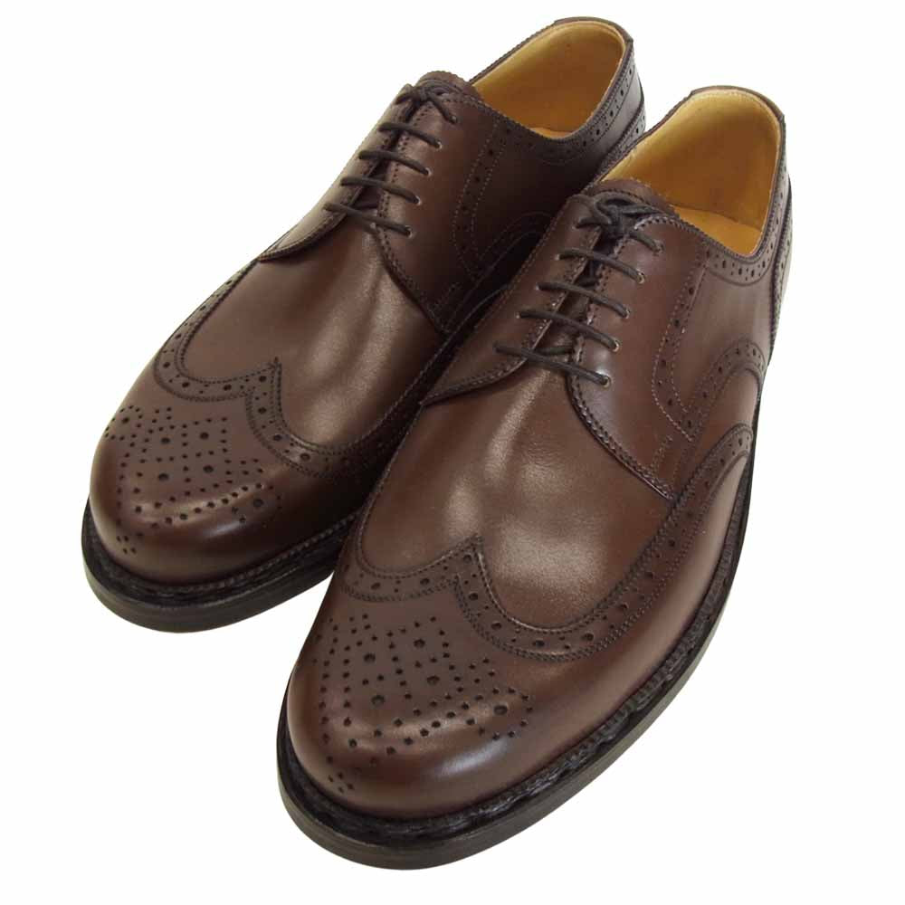 ヴァーシュ ウィングチップ シューズ ブラウン系 39【極上美品】【中古】