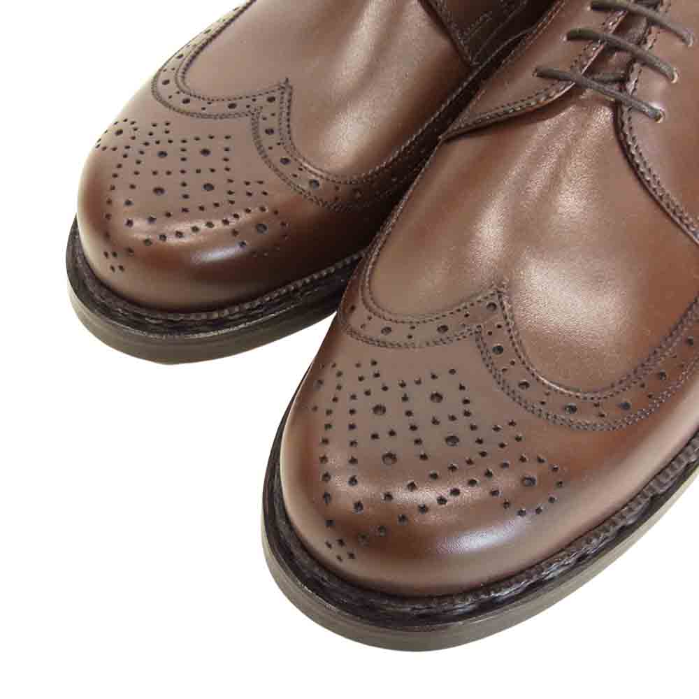 ヴァーシュ ウィングチップ シューズ ブラウン系 39【極上美品】【中古】