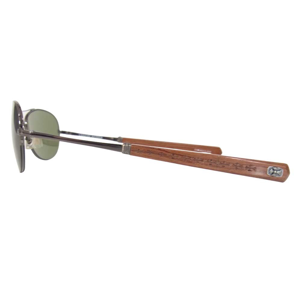 CHROME HEARTS クロムハーツ（原本無） SKYSAW V ウッドフレーム サングラス ブラウン系【中古】