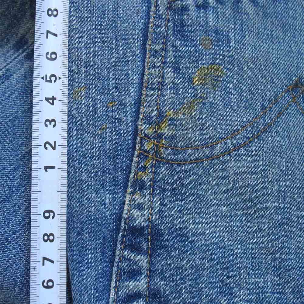 Levi's リーバイス オリジナル 505 ボタン裏5  BIGE  赤耳 デニムパンツ インディゴブルー系 表記無し(W40程度)【中古】