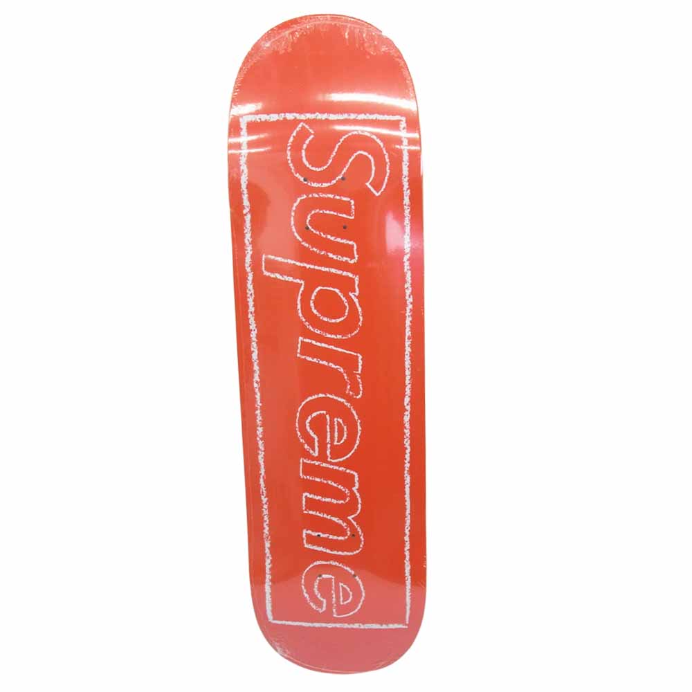 Supreme シュプリーム 21SS KAWS Chalk Logo Skateboard カウズ チョーク ロゴ スケートボード チャコール系 レッド系【新古品】【未使用】【中古】