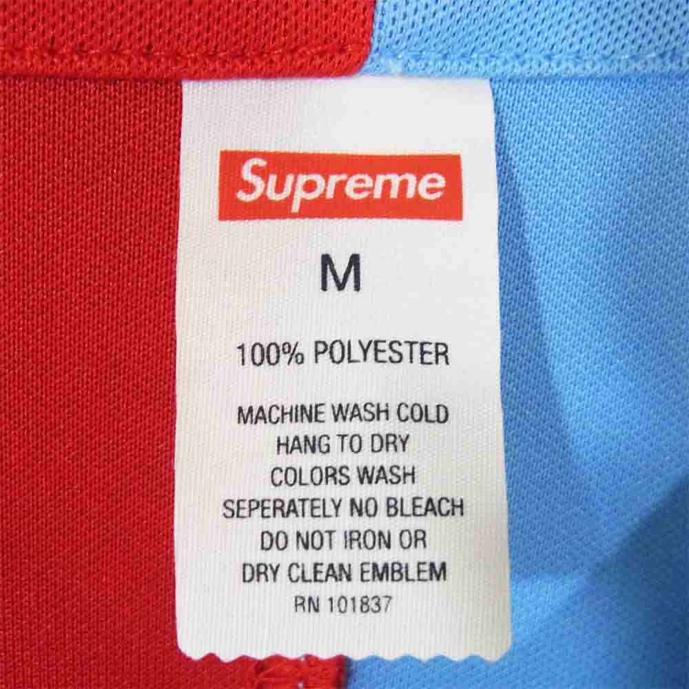 Supreme シュプリーム 21SS Don't Hate Baseball Jersey ドント ヘイト ベースボール ジャージ マルチカラー 半袖 シャツ 赤×水色系 M【新古品】【未使用】【中古】