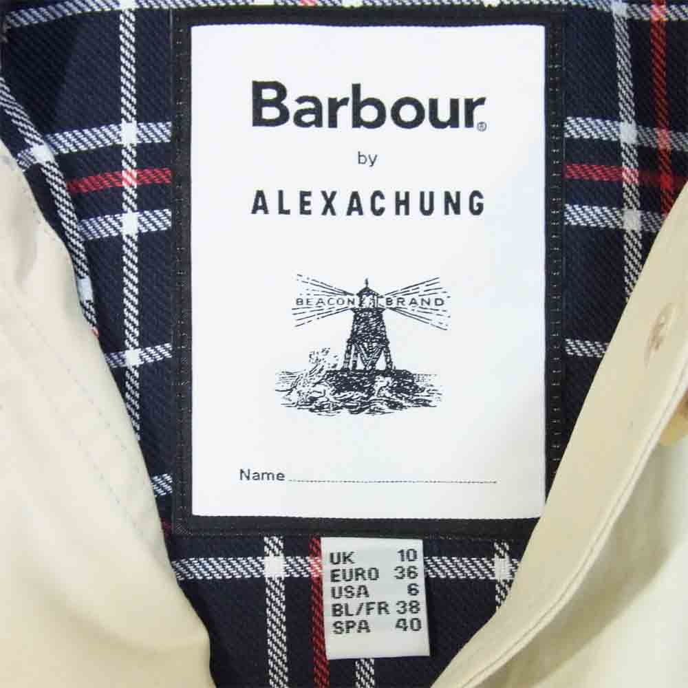 Barbour バブアー × ALEXACHUNG アレクサチャン GLENDA CASUAL コート US6 ベージュ系 10【新古品】【未使用】【中古】