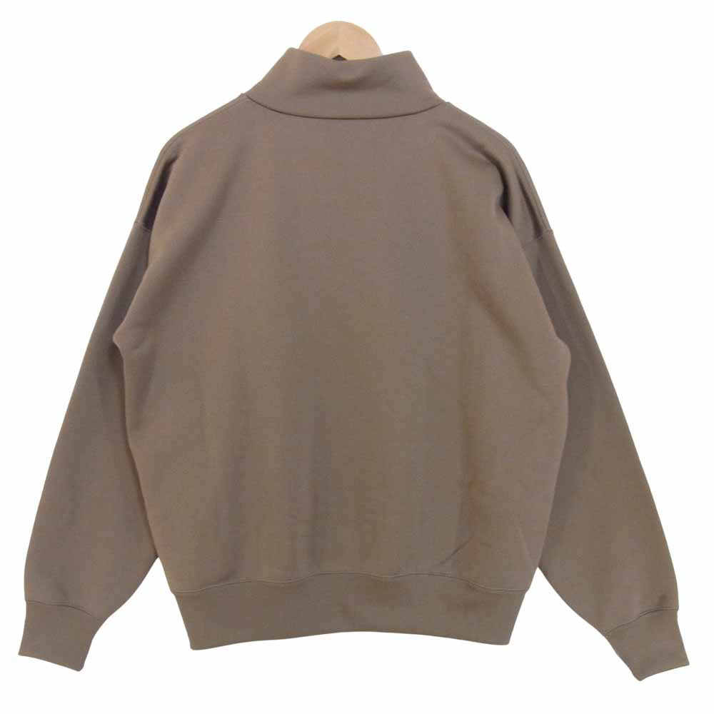 AURALEE オーラリー A9AP02PU BAGGY POLYESTER SWEAT HALF ZIP ハーフ ジップ スウェット ブラウン系 3【新古品】【未使用】【中古】