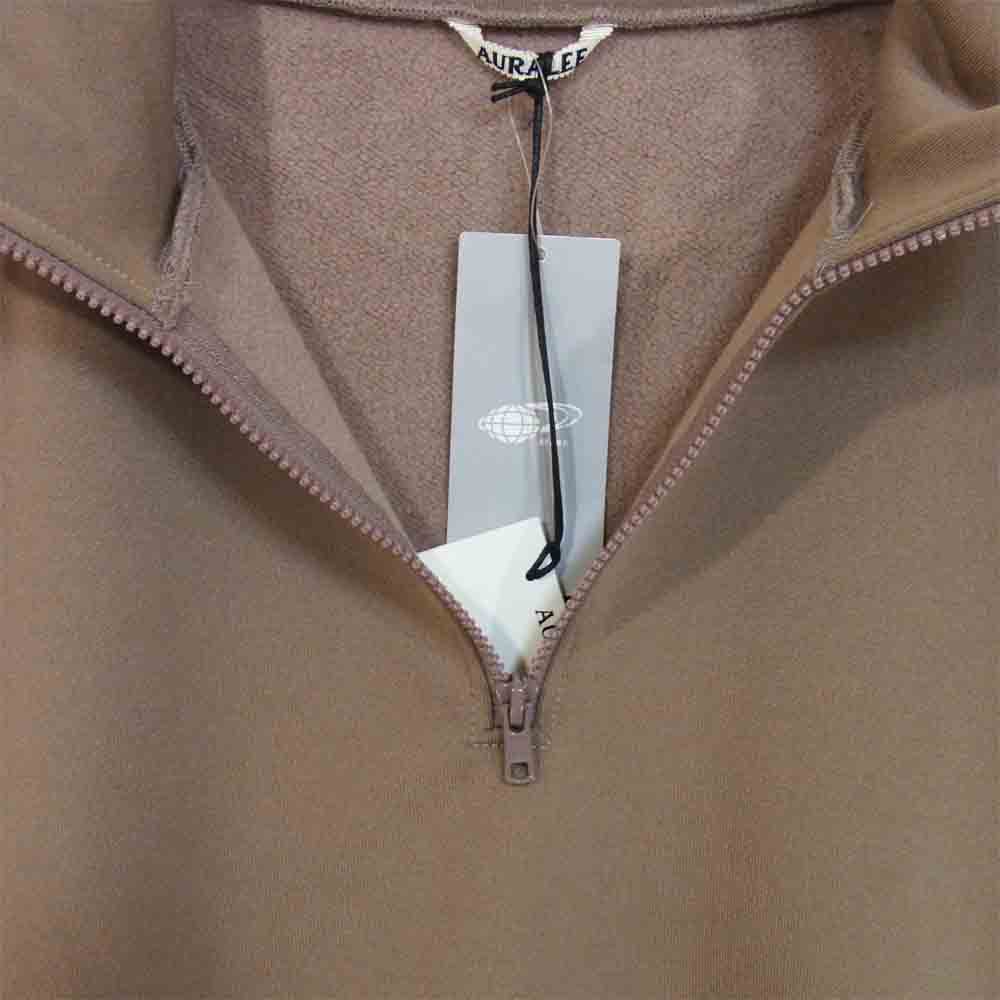 AURALEE オーラリー A9AP02PU BAGGY POLYESTER SWEAT HALF ZIP ハーフ ジップ スウェット ブラウン系 3【新古品】【未使用】【中古】