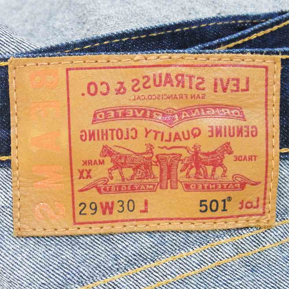 Levi's リーバイス × BEAMS ビームス INSIDE OUT 501 デニムパンツ インディゴブルー系 W29【美品】【中古】