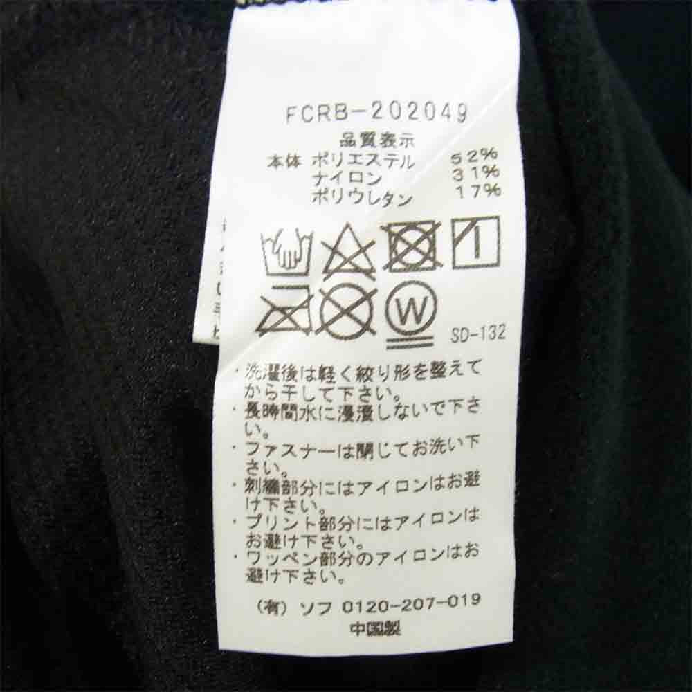 F.C.R.B. エフシーアールビー 20AW FCRB-202049 POLARTEC POWER STRETCH ZIP UP GAITER HOODIE  ポーラテック パワー ストレッチ ジップ アップ ガイザー フーディ ブラック系 L【美品】【中古】