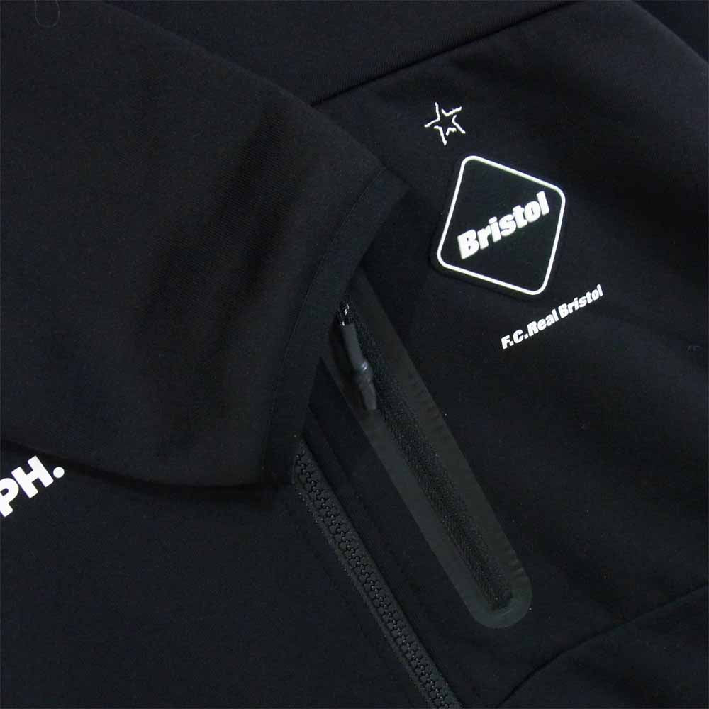 F.C.R.B. エフシーアールビー 20AW FCRB-202049 POLARTEC POWER STRETCH ZIP UP GAITER HOODIE  ポーラテック パワー ストレッチ ジップ アップ ガイザー フーディ ブラック系 L【美品】【中古】