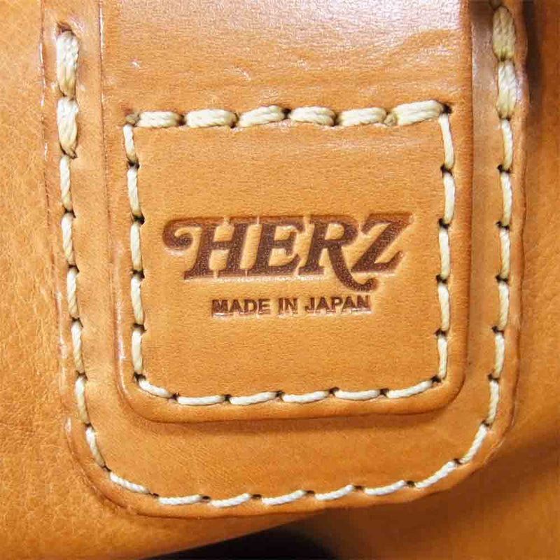 HERZ ヘルツ 1 paku わんぱくリュック レザー 日本製 革 リュック バッグ ライトブラウン系【中古】