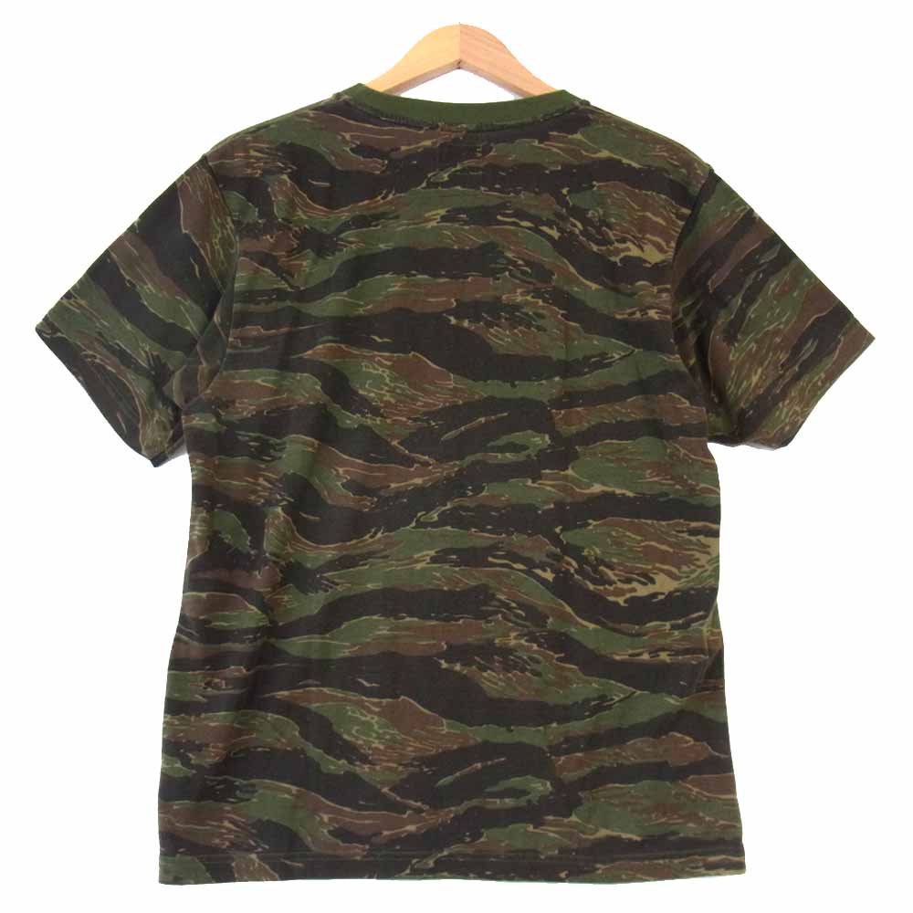 WTAPS ダブルタップス 162ATDT-CSM09S TIGER STRIPE タイガー ストライプ ロゴ プリント Tシャツ  マルチカラー系 S【中古】