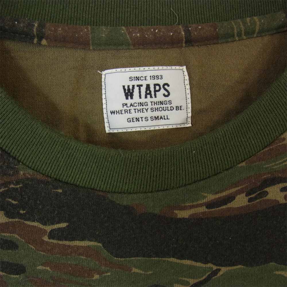 WTAPS ダブルタップス 162ATDT-CSM09S TIGER STRIPE タイガー ストライプ ロゴ プリント Tシャツ  マルチカラー系 S【中古】