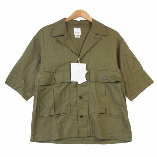 VISVIM ビズビム 0120105011014 20SS CORNET SHIRT S/S コルネット 半袖 シャツ カーキ系 2【美品】【中古】