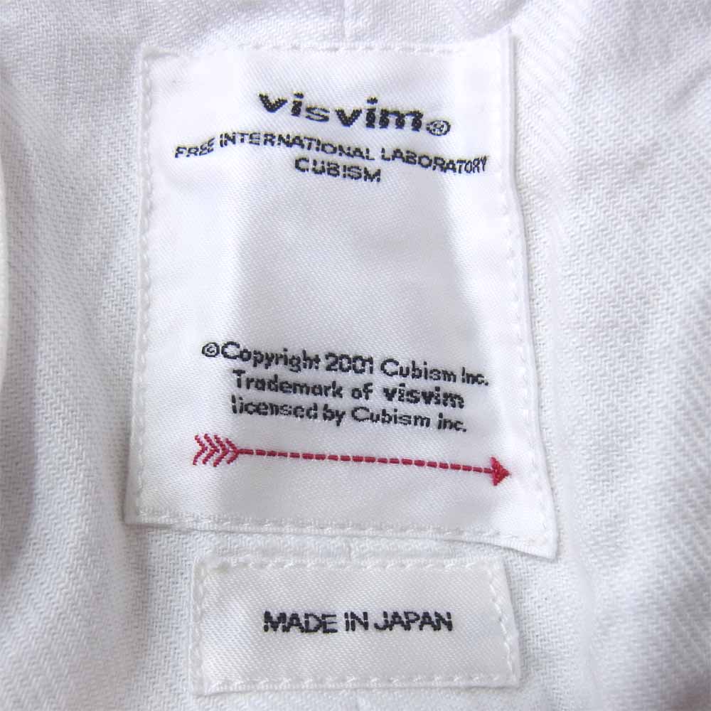 VISVIM ビズビム 0120105008005 20SS CAMAS BRACES PANTS WD サスペンダー パンツ 生成り 1【美品】【中古】