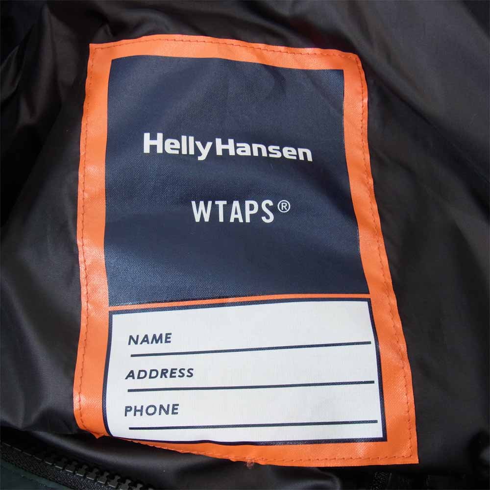 WTAPS ダブルタップス 20SS 201GDHHD-JKM01 × HELLY HANSEN ヘリーハンセン BOW JACKET ナイロン ジャケット 黒×緑 S【美品】【中古】
