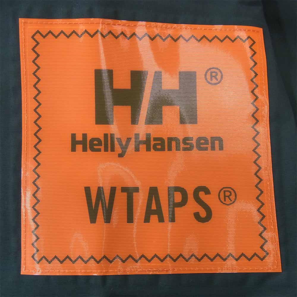 WTAPS ダブルタップス 20SS 201GDHHD-JKM01 × HELLY HANSEN ヘリーハンセン BOW JACKET ナイロン ジャケット 黒×緑 S【美品】【中古】