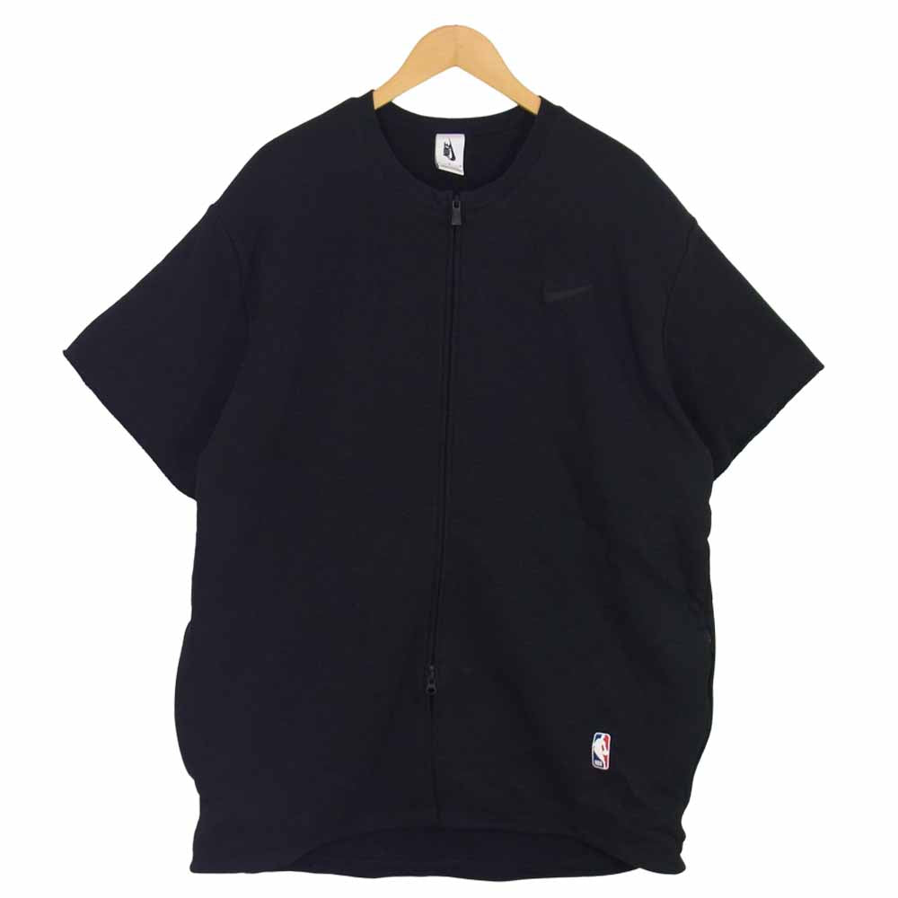 FEAR OF GOD フィアオブゴッド ar0629-010 x Nike ナイキ Warm Up Top ウォームアップ 半袖 スウェット ブラック系 M【中古】