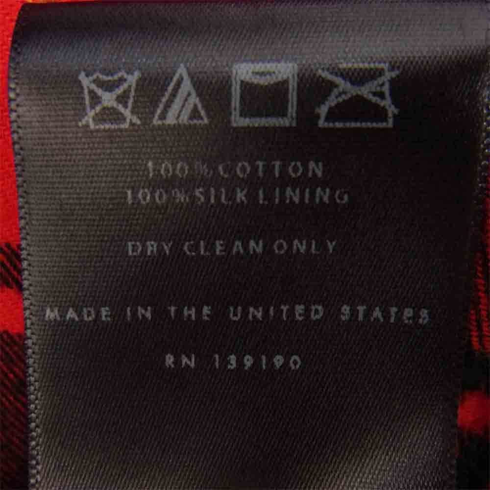 FEAR OF GOD フィアオブゴッド THIRD COLLECTION サイドジップ ノースリーブ フランネルシャツ レッド系 サイズ表記無【美品】【中古】