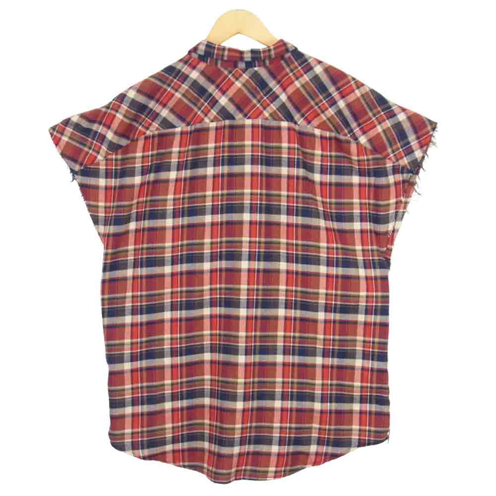 FEAR OF GOD フィアオブゴッド FOURTH COLLECTION サイドジップ ノースリーブ フランネルシャツ マルチカラー系 サイズ表記無【美品】【中古】