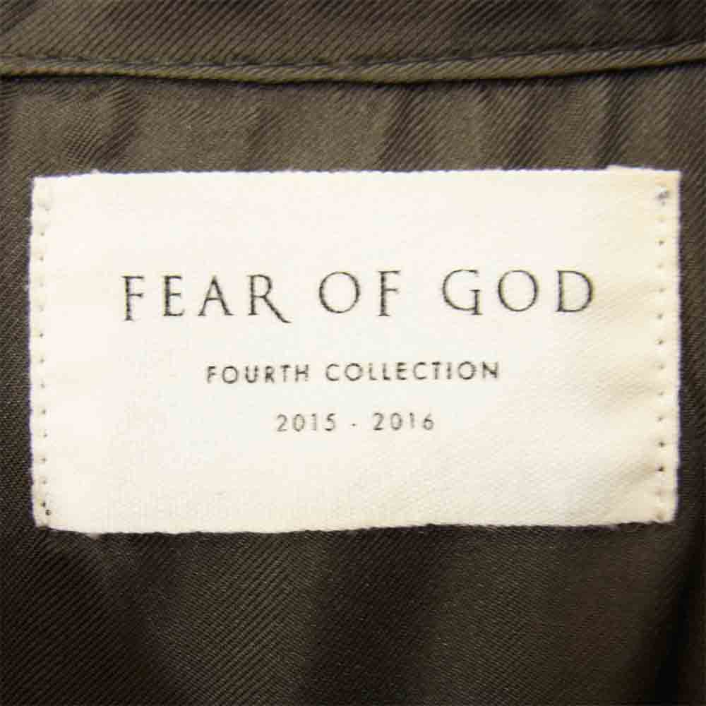 FEAR OF GOD フィアオブゴッド FOURTH COLLECTION サイドジップ ノースリーブ フランネルシャツ マルチカラー系 サイズ表記無【美品】【中古】