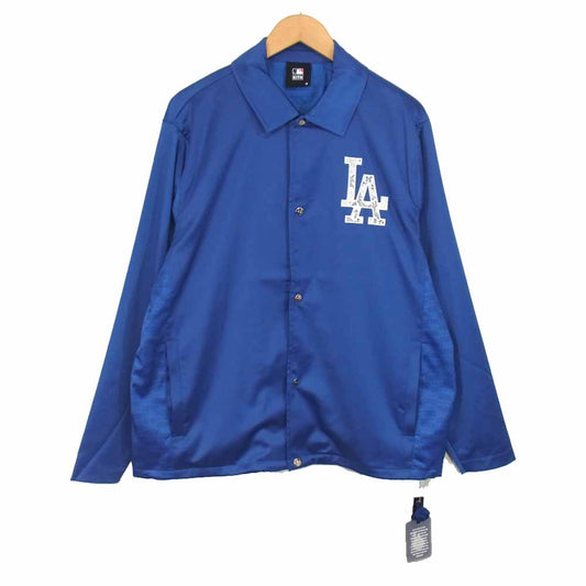 キス Major League Baseball Los Angeles Dodgers Coaches Jacket ドジャース コーチ ブルー系 M【新古品】【未使用】【中古】