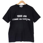 COMME des GARCONS コムデギャルソン SZ-T028 CDG シーディージー 1986 ete S/S TEE プリント Tシャツ ブラック ブラック系 XL【美品】【中古】