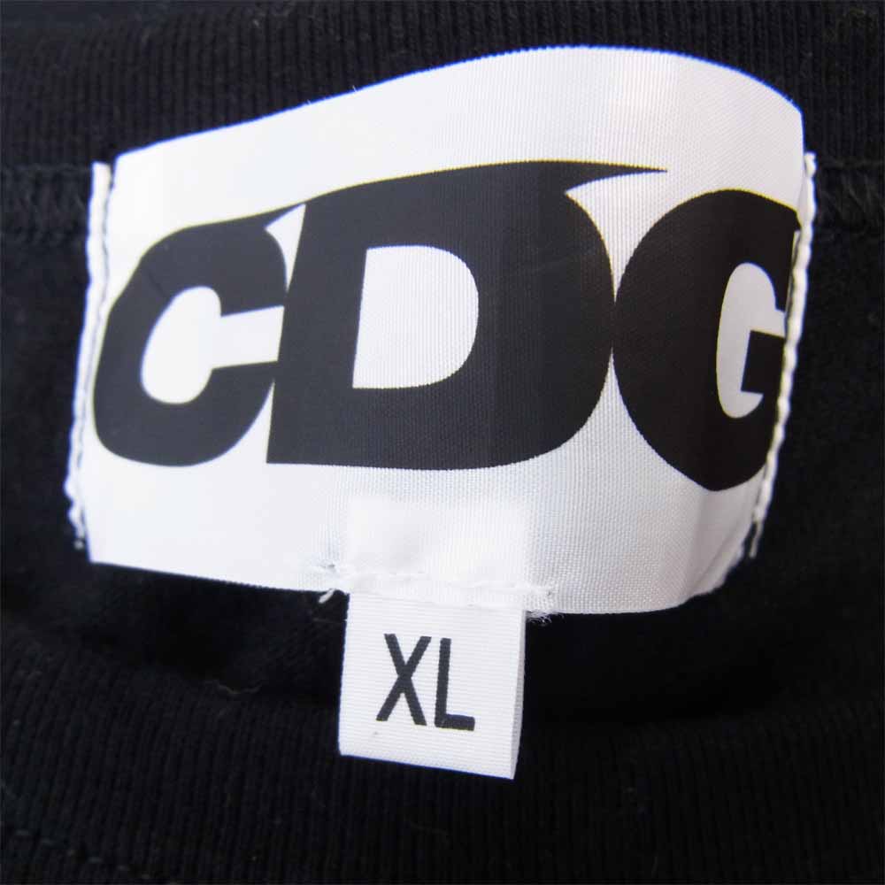 COMME des GARCONS コムデギャルソン SZ-T028 CDG シーディージー 1986 ete S/S TEE プリント Tシャツ ブラック ブラック系 XL【美品】【中古】