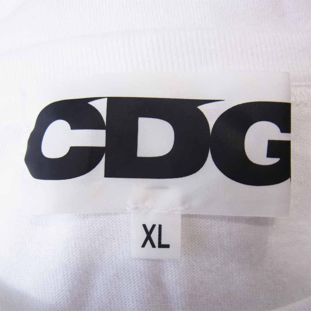 COMME des GARCONS コムデギャルソン SZ-T028 CDG シーディージー 1986 ete S/S TEE プリント Tシャツ ホワイト ホワイト系 XL【美品】【中古】