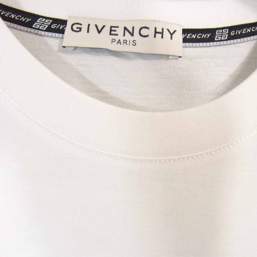 GIVENCHY ジバンシィ 20AW BM70K93002 国内正規品 Logo Tshirt ロゴ Tシャツ ホワイト系 M【美品】【中古】
