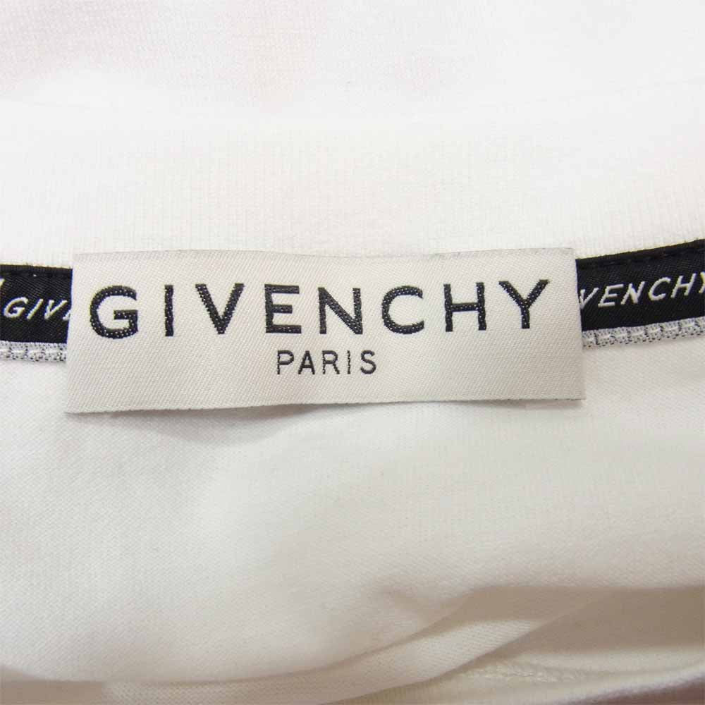 GIVENCHY ジバンシィ 20AW BM70K93002 国内正規品 Logo Tshirt ロゴ Tシャツ ホワイト系 M【美品】【中古】