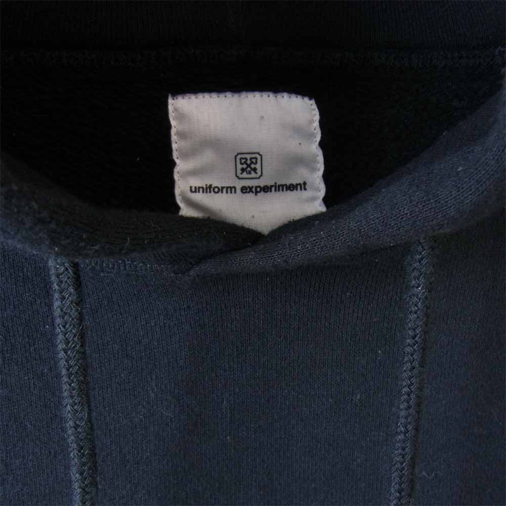 uniform experiment ユニフォームエクスペリメント UE-189124 UEN PHYSICAL FITNESS PULL OVER HOODY プルオーバー パーカー ブラック系 4【中古】